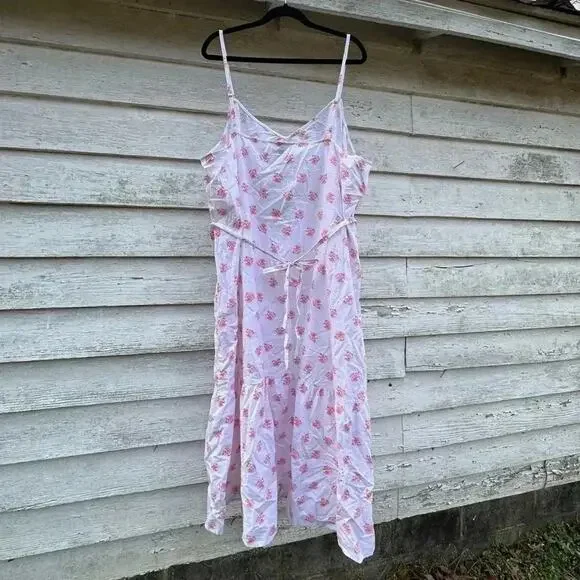 Universal thread, cotton, Sleeveless Maxi Sundress adjustable, straps Plus Size - Picture 6 of 9